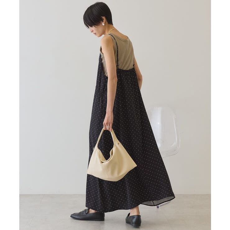 サイドシャーリングVネックドットキャミワンピース | AMERICAN HOLIC | 詳細画像12 