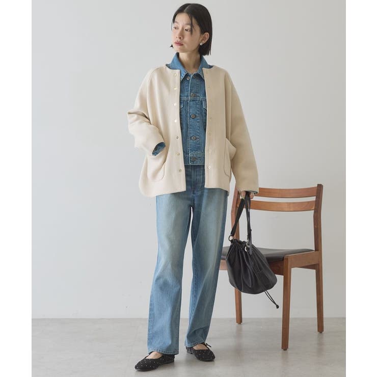 Wフェイスラウンドヘム ラグランニットカーディガン | AMERICAN HOLIC | 詳細画像15 