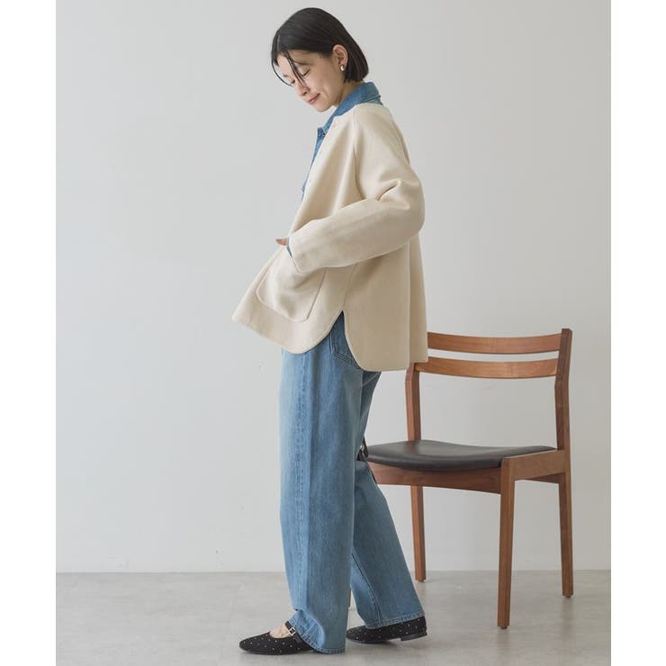 Wフェイスラウンドヘム ラグランニットカーディガン | AMERICAN HOLIC | 詳細画像16 