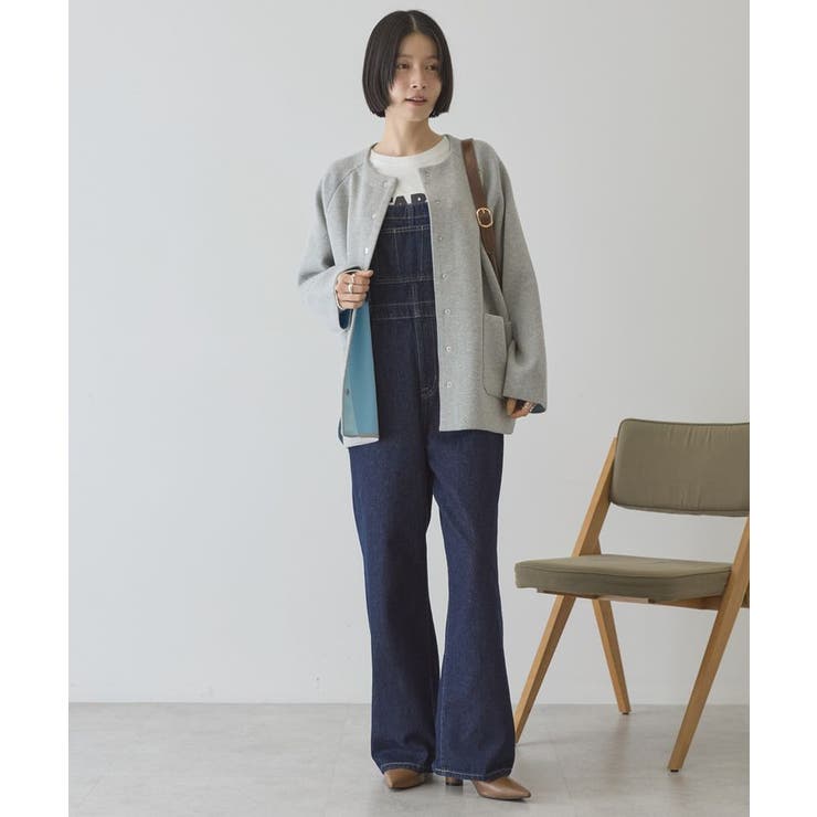 Wフェイスラウンドヘム ラグランニットカーディガン | AMERICAN HOLIC | 詳細画像7 