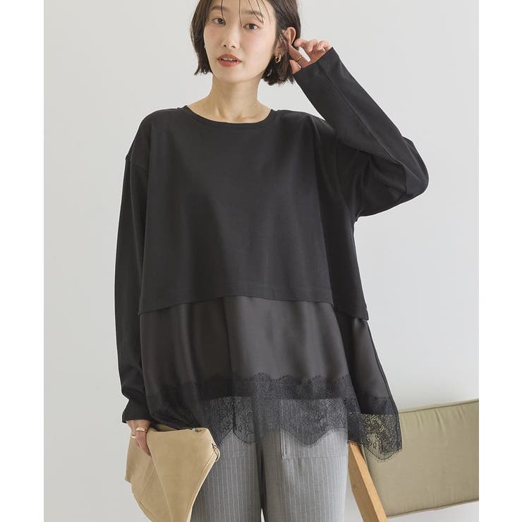 ブラック | スカラップレースプルオーバー | AMERICAN HOLIC