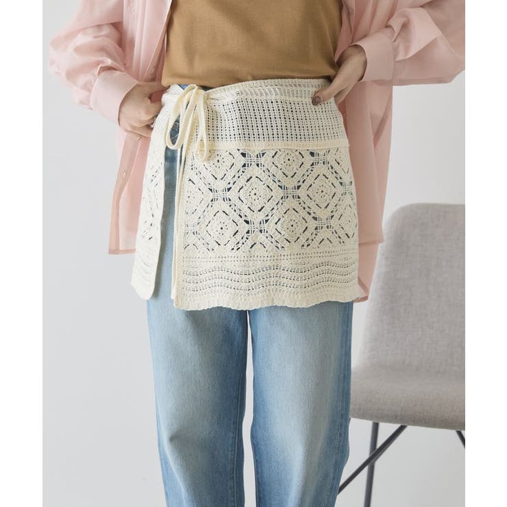 クロシェニット巻きスカート | AMERICAN HOLIC | 詳細画像1 