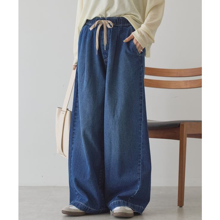 イージーデニムワイドパンツ[品番：EHEW0051630]｜AMERICAN HOLIC