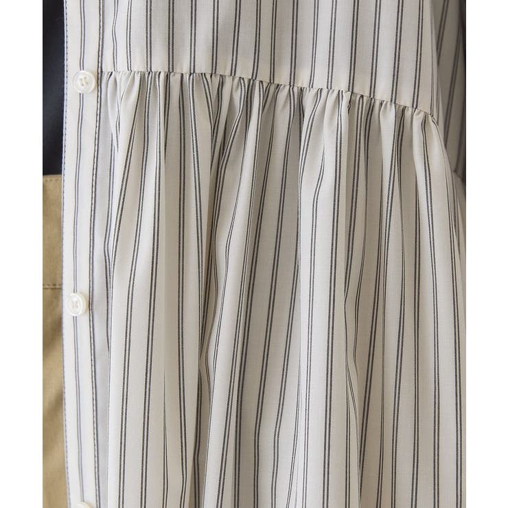 【イージーケア】ギャザーシャツワンピース | AMERICAN HOLIC | 詳細画像14 