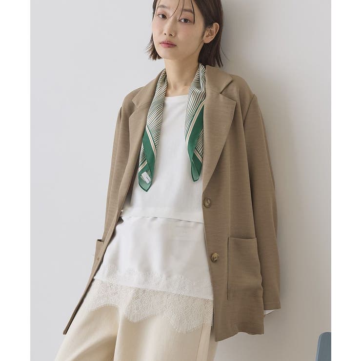 リネンライクオーバーサイズジャケット | AMERICAN HOLIC | 詳細画像1 