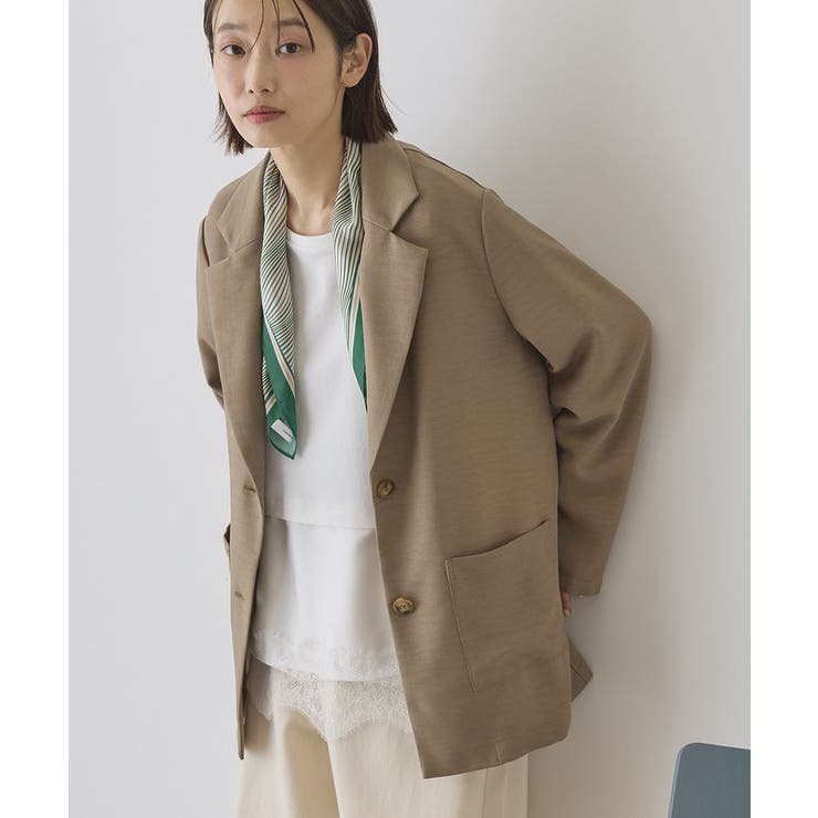 リネンライクオーバーサイズジャケット | AMERICAN HOLIC | 詳細画像2 