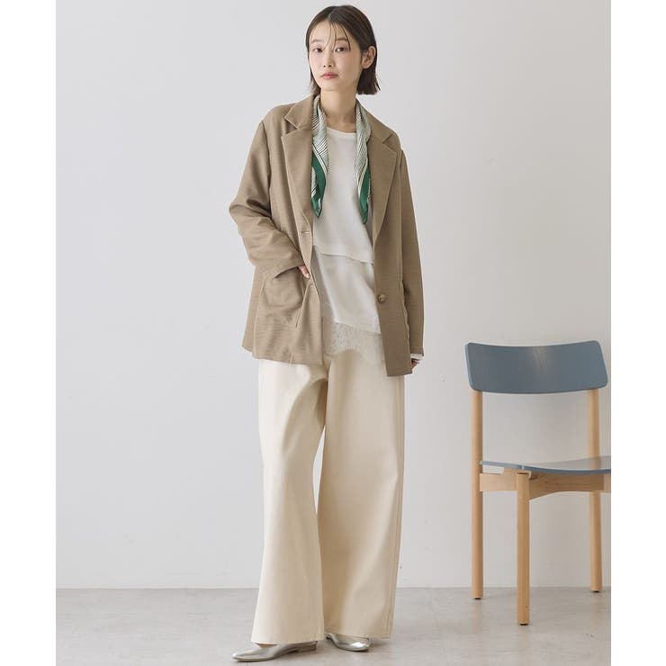 リネンライクオーバーサイズジャケット | AMERICAN HOLIC | 詳細画像4 