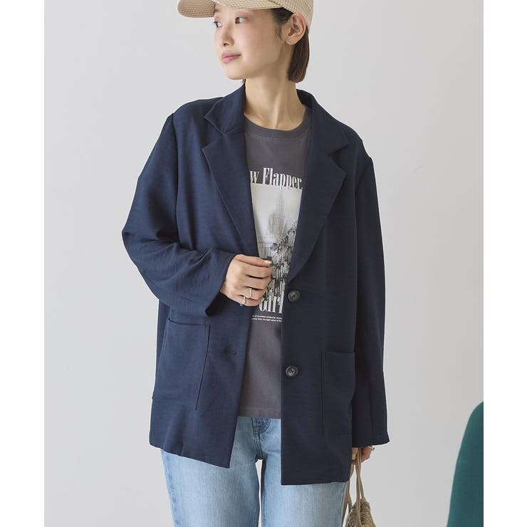 リネンライクオーバーサイズジャケット | AMERICAN HOLIC | 詳細画像7 