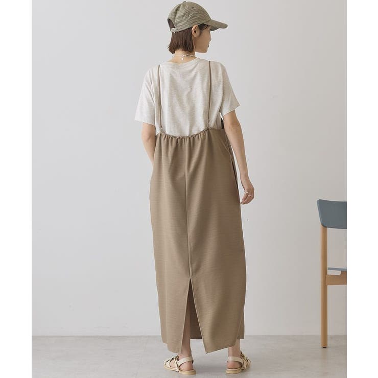 リネンライクIラインキャミワンピース | AMERICAN HOLIC | 詳細画像3 