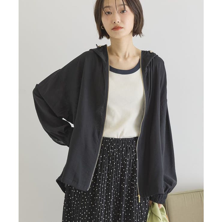 【接触冷感】フーディーシアーブルゾン | AMERICAN HOLIC | 詳細画像1 