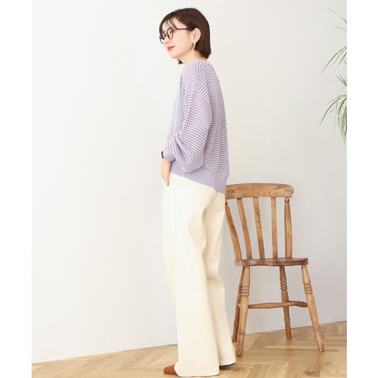 ジップアップメッシュニットカーディガン【WEB限定カラー有り】 | AMERICAN HOLIC | 詳細画像22 