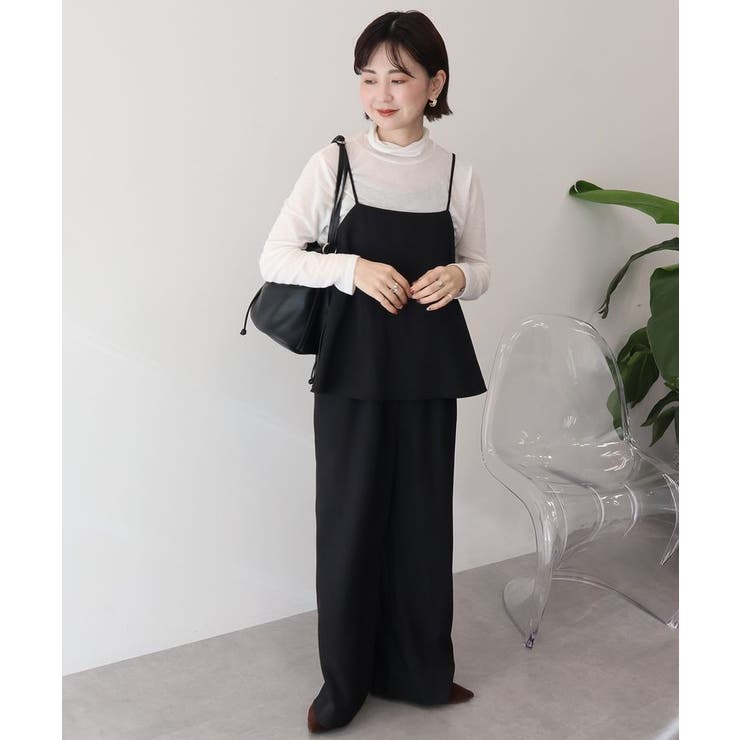 ブラック | リネンライクビスチェサロペット | AMERICAN HOLIC