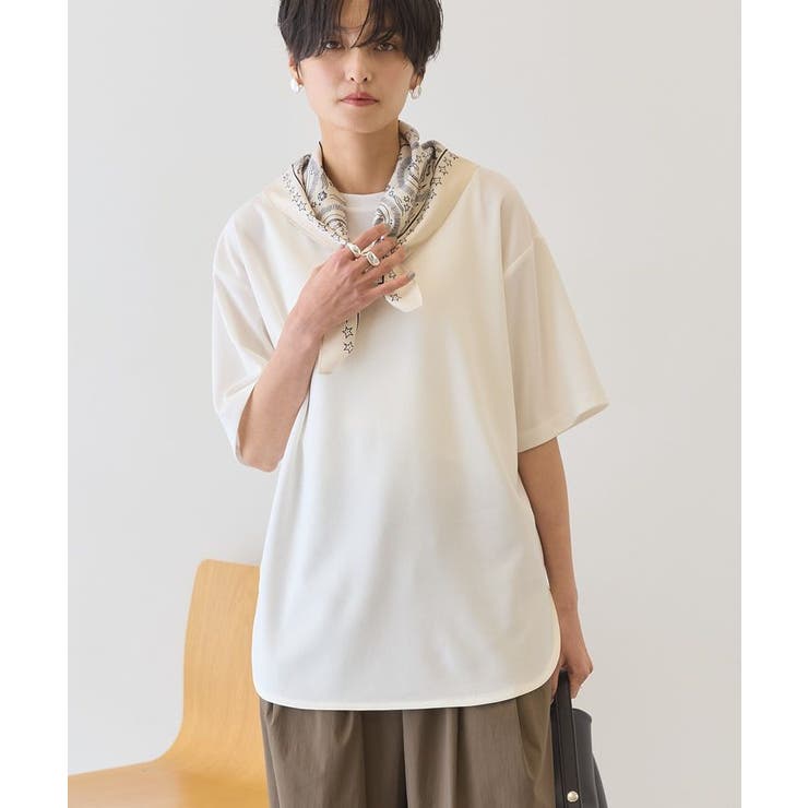 オフホワイト | 【接触冷感】ジョーゼットプルオーバー【WEB限定カラー有り】 | AMERICAN HOLIC