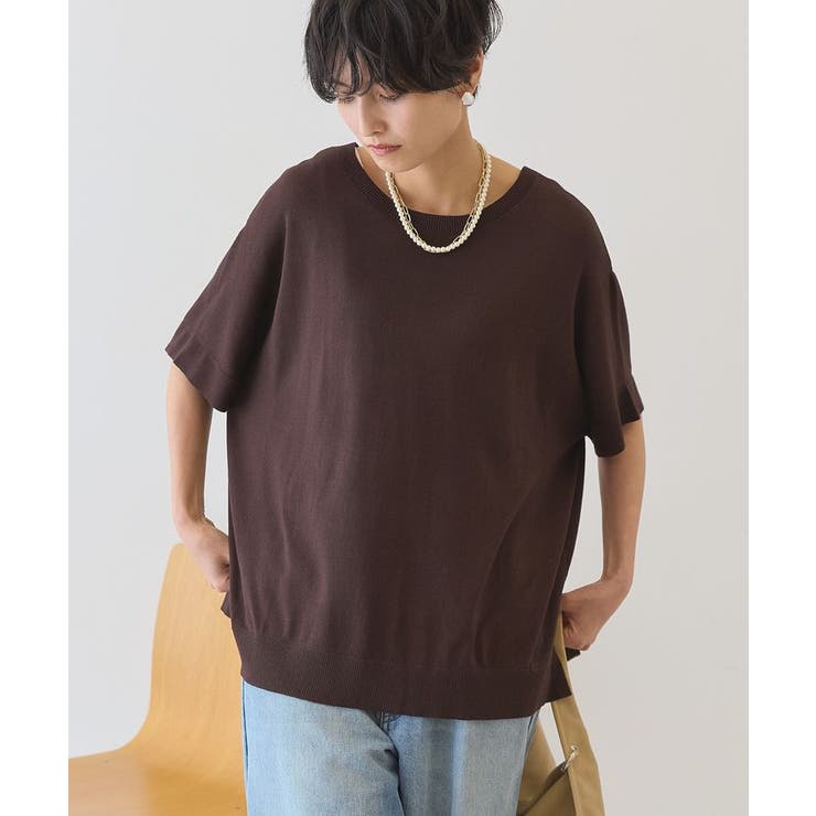 【前後2WAY・接触冷感】ポンチョニット | AMERICAN HOLIC | 詳細画像2 