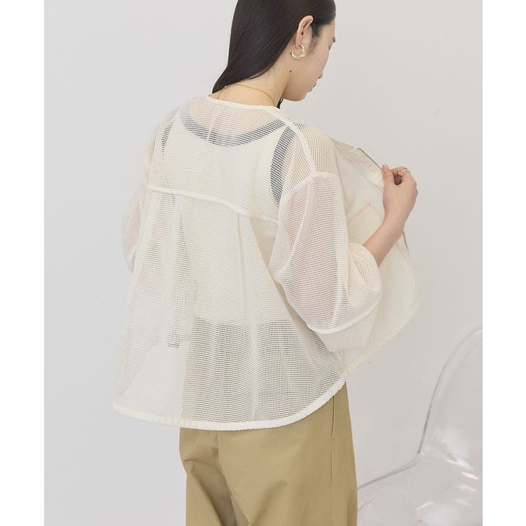 メッシュ異素材ブルゾン | AMERICAN HOLIC | 詳細画像2 