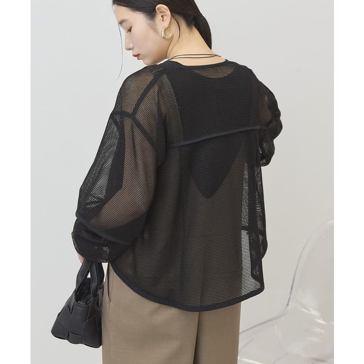 メッシュ異素材ブルゾン | AMERICAN HOLIC | 詳細画像9 