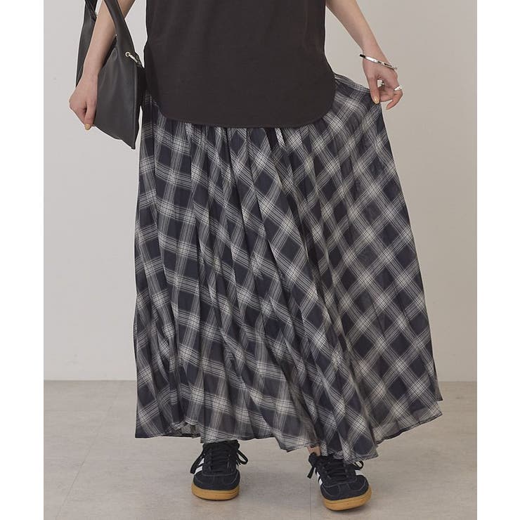 【選べる丈】チェックシアープリーツスカート | AMERICAN HOLIC | 詳細画像11 