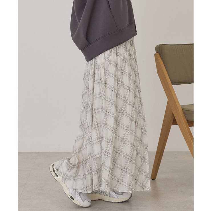 【選べる丈】チェックシアープリーツスカート | AMERICAN HOLIC | 詳細画像21 