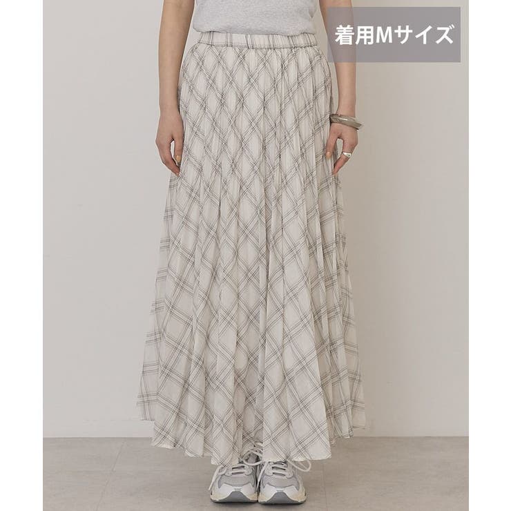 【選べる丈】チェックシアープリーツスカート | AMERICAN HOLIC | 詳細画像23 