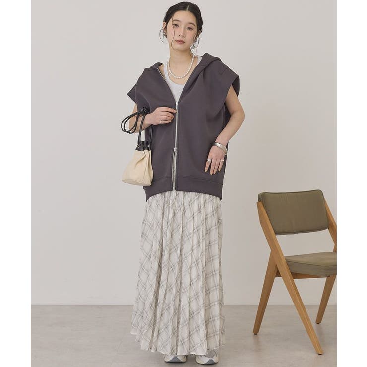 【選べる丈】チェックシアープリーツスカート | AMERICAN HOLIC | 詳細画像25 