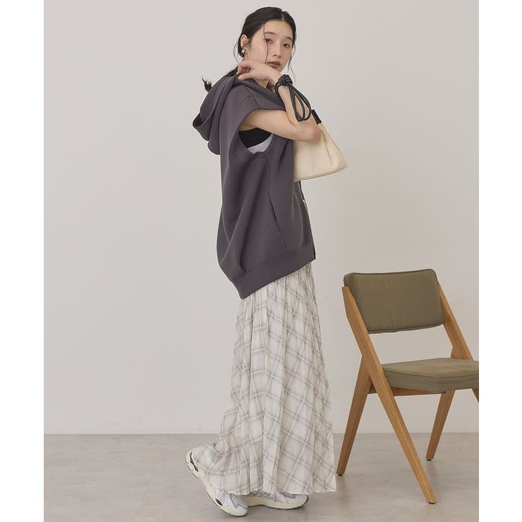 【選べる丈】チェックシアープリーツスカート | AMERICAN HOLIC | 詳細画像26 