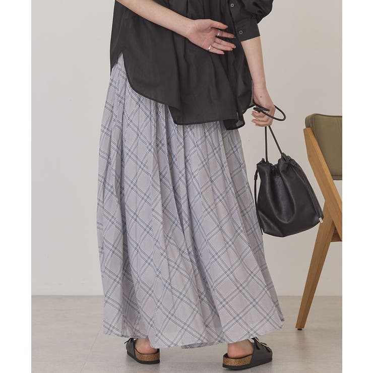 【選べる丈】チェックシアープリーツスカート | AMERICAN HOLIC | 詳細画像31 
