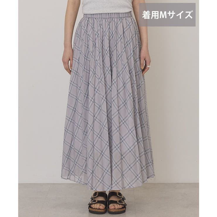 【選べる丈】チェックシアープリーツスカート | AMERICAN HOLIC | 詳細画像32 