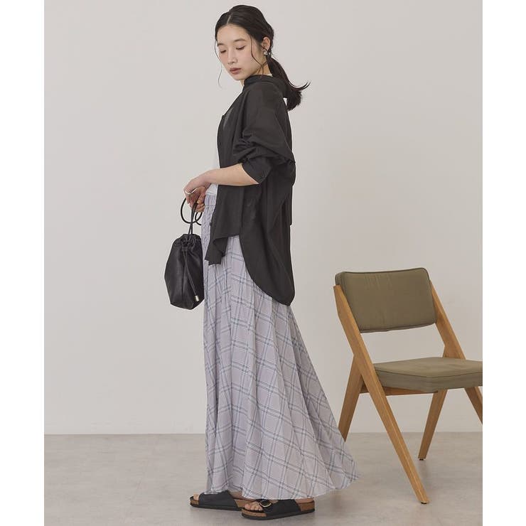 【選べる丈】チェックシアープリーツスカート | AMERICAN HOLIC | 詳細画像35 