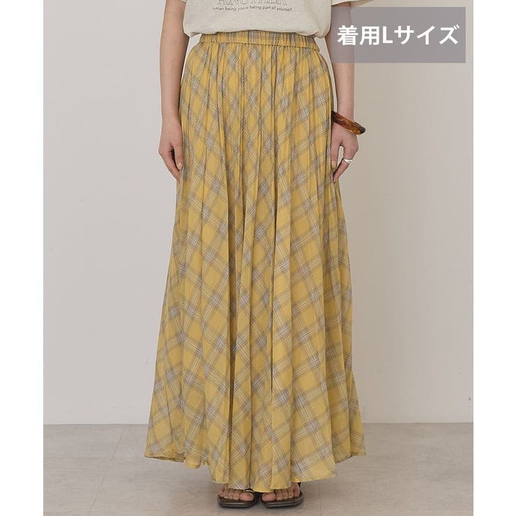 【選べる丈】チェックシアープリーツスカート | AMERICAN HOLIC | 詳細画像6 