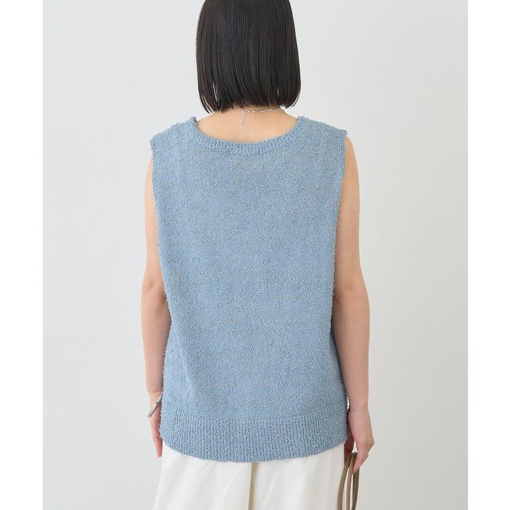 ダブルZIPシャギーニットベスト | AMERICAN HOLIC | 詳細画像11 