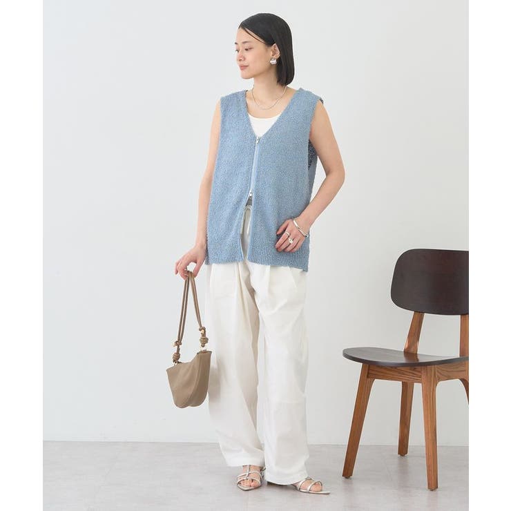 ダブルZIPシャギーニットベスト | AMERICAN HOLIC | 詳細画像12 