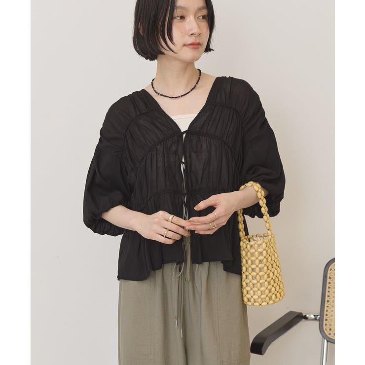 【接触冷感】フロントリボンブラウス | AMERICAN HOLIC | 詳細画像9 