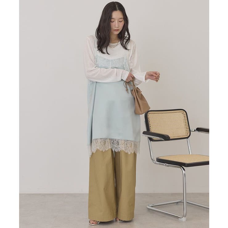 レースサテンキャミワンピース | AMERICAN HOLIC | 詳細画像12 