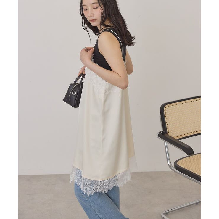 レースサテンキャミワンピース | AMERICAN HOLIC | 詳細画像2 