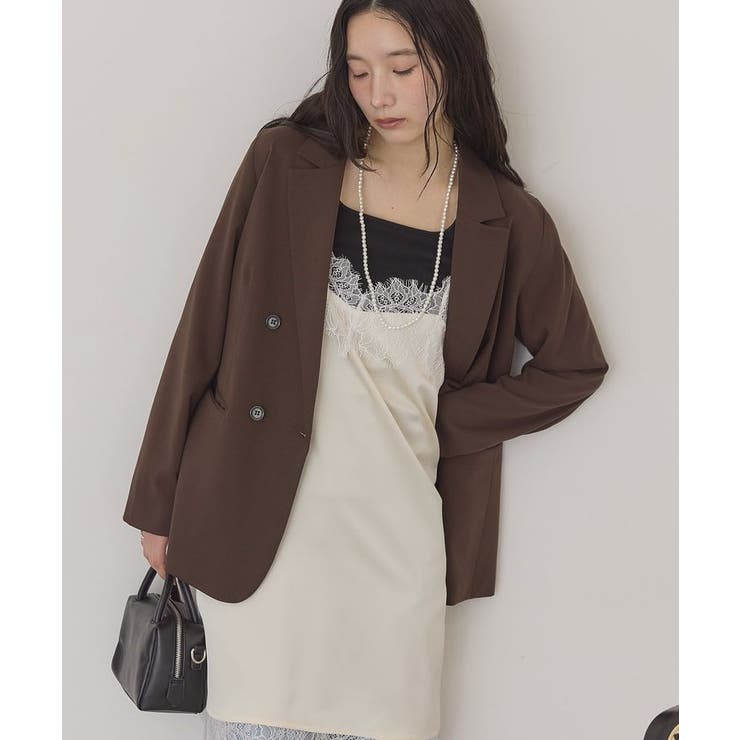 レースサテンキャミワンピース | AMERICAN HOLIC | 詳細画像5 