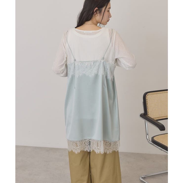 レースサテンキャミワンピース | AMERICAN HOLIC | 詳細画像8 