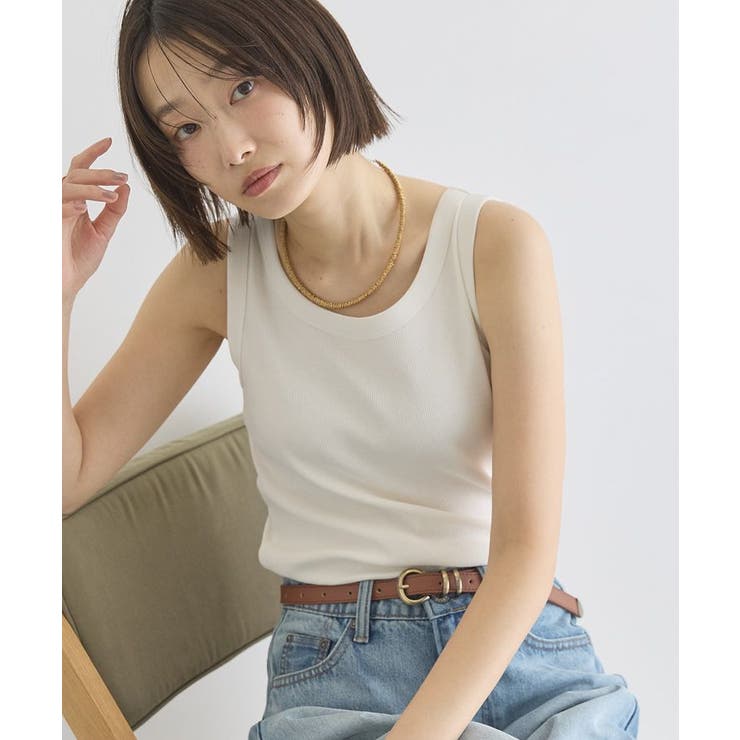 オフホワイト | 【抗菌防臭】テレコタンクトップ | AMERICAN HOLIC