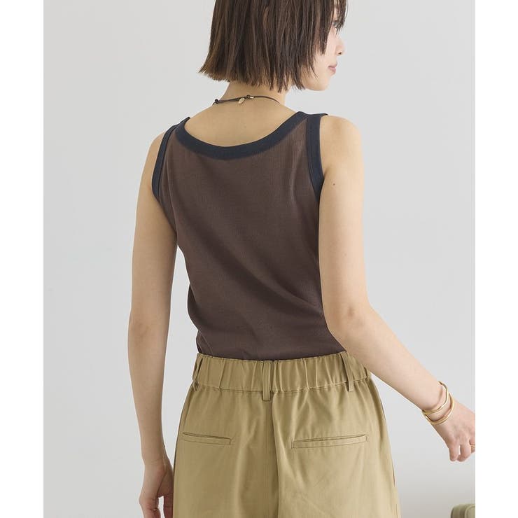 【抗菌防臭】バイカラーテレコタンクトップ | AMERICAN HOLIC | 詳細画像10 