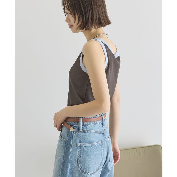 【抗菌防臭】バイカラーテレコタンクトップ | AMERICAN HOLIC | 詳細画像12 