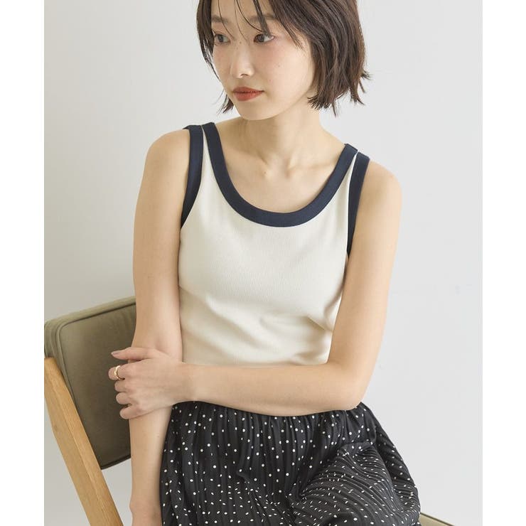 【抗菌防臭】バイカラーテレコタンクトップ | AMERICAN HOLIC | 詳細画像15 