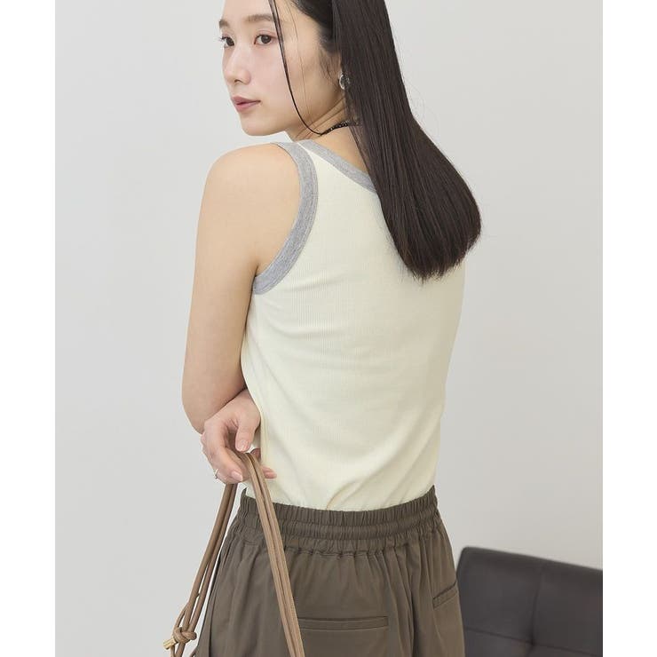 【抗菌防臭】バイカラーテレコタンクトップ | AMERICAN HOLIC | 詳細画像5 