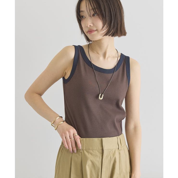 【抗菌防臭】バイカラーテレコタンクトップ | AMERICAN HOLIC | 詳細画像8 