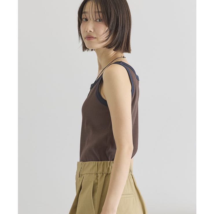 【抗菌防臭】バイカラーテレコタンクトップ | AMERICAN HOLIC | 詳細画像9 