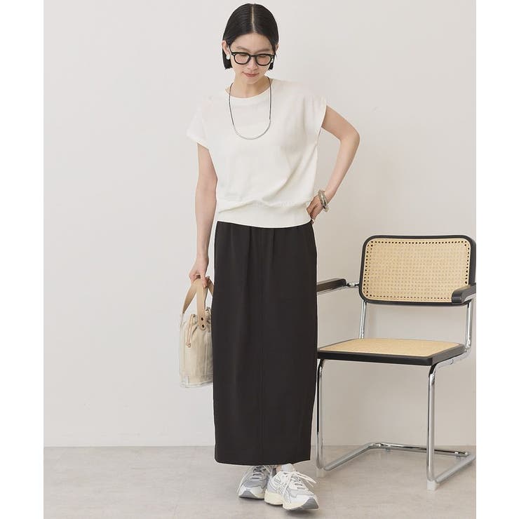 【接触冷感・UVカット】フレンチスリーブニットプルオーバー | AMERICAN HOLIC | 詳細画像10 