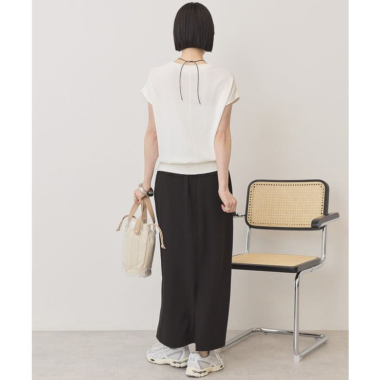 【接触冷感・UVカット】フレンチスリーブニットプルオーバー | AMERICAN HOLIC | 詳細画像12 