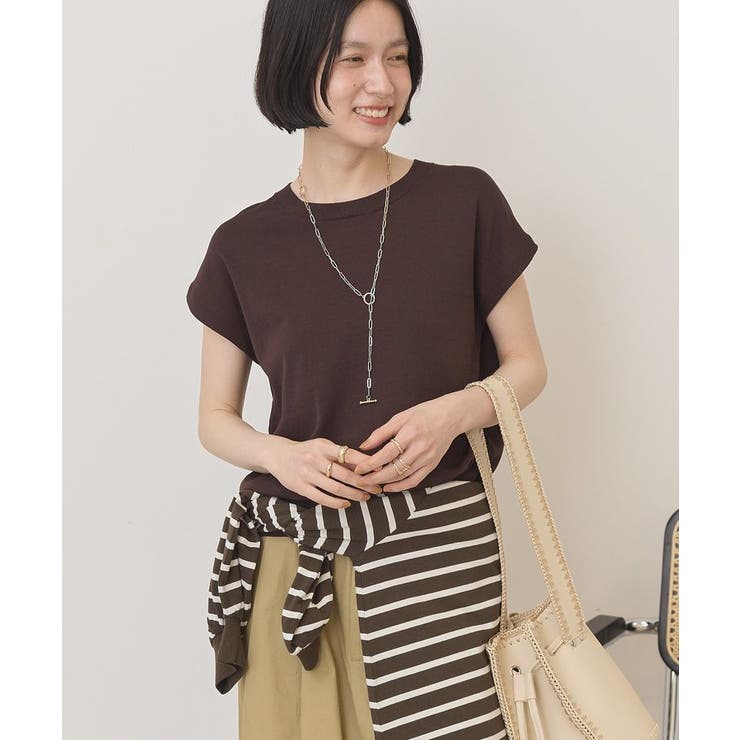 【接触冷感・UVカット】フレンチスリーブニットプルオーバー | AMERICAN HOLIC | 詳細画像21 