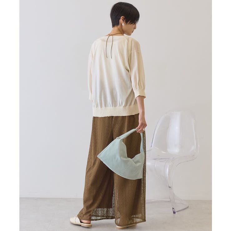 【抗菌防臭】5分袖シアーVネックニットカーディガン | AMERICAN HOLIC | 詳細画像24 