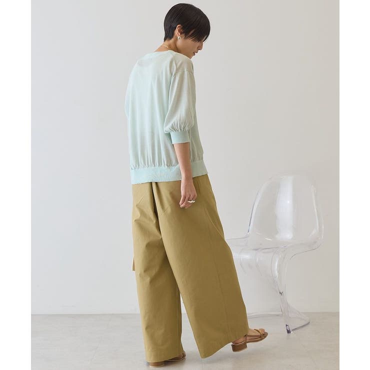 【抗菌防臭】5分袖シアーVネックニットカーディガン | AMERICAN HOLIC | 詳細画像23 