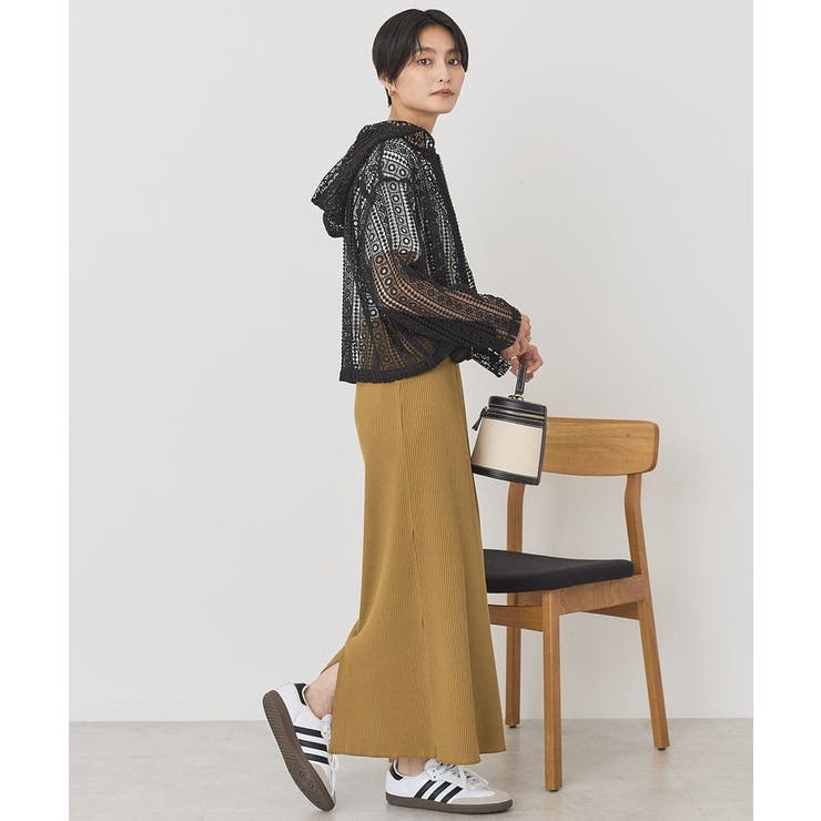 【UVカット】針抜きリブタイトスカート | AMERICAN HOLIC | 詳細画像4 