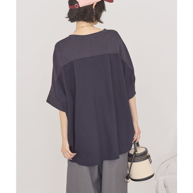 【接触冷感】異素材コクーンプルオーバー | AMERICAN HOLIC | 詳細画像18 